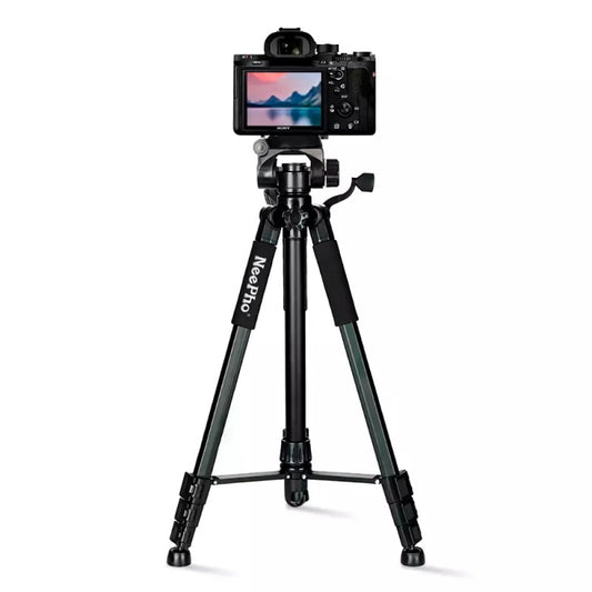 NeePho NP-8850 Professional Tripod For DSLR Camera And Phone With Quick Release Plate, Non-Slip Feet